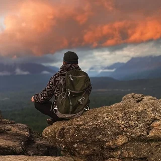 Bruno Pedroso on a mountain overlook
