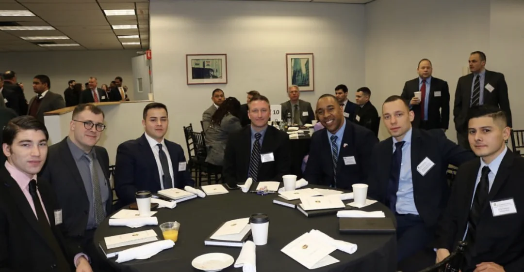 Bruno Pedroso with his boss at the UPS management program